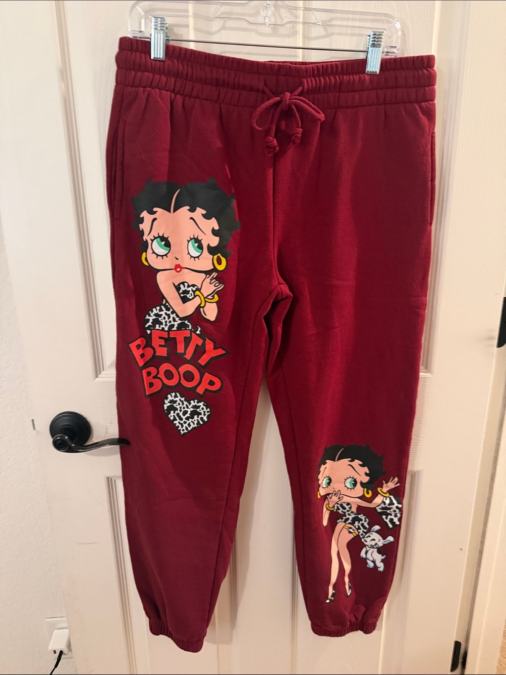 New Betty Boop Maroon women’s Sweatpants with Character Prints